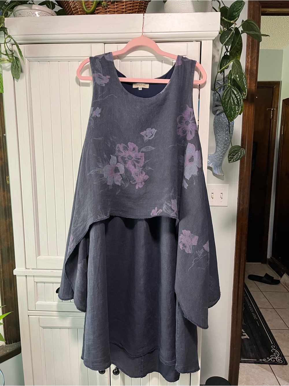 Sleeveless Linen Made in Italy Dress
